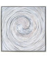 Фото #1 товара Swirl Textured Metallic Hand Painted Canvas Wall Art, 36" x 36"