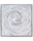 Swirl Textured Metallic Hand Painted Canvas Wall Art, 36" x 36"