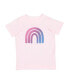 ფოტო #1 პროდუქტის Little and Big Girls Rainbow Doodle T-Shirt