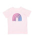 Фото #1 товара Little and Big Girls Rainbow Doodle T-Shirt