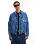 Фото #1 товара Calvin Klein Jeans regular 90s denim jacket in mid wash