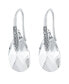 Фото #1 товара Fine Crystal and Cubic Zirconia Teardrop Wire Earrings in Sterling Silver