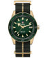 ფოტო #1 პროდუქტის Men's Swiss Automatic Captain Cook Green NATO Strap Watch 42mm