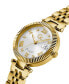 ფოტო #4 პროდუქტის Gc Flair Women's Swiss Gold-Tone Stainless Steel Bracelet Watch 34mm