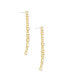 ფოტო #2 პროდუქტის Ice Drop 18K Gold Plated Dangle Earrings