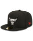 ფოტო #3 პროდუქტის Men's Black Chicago Bulls 2023/24 City Edition Alternate 59FIFTY Fitted Hat