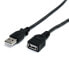 Фото #4 товара 3 ft Black USB 2.0 Extension Cable A to A - M/F - 0.91 m - USB A - USB A - Male/Female - 480 Mbit/s - Black