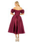 ფოტო #2 პროდუქტის Women's Off The Shoulder Tea Length Gown