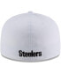 Men's White Pittsburgh Steelers Omaha 59FIFTY Fitted Hat