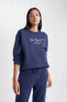 Фото #3 товара Relax Fit Bisiklet Yaka Kalın Sweatshirt A5039ax23wn