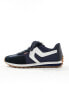 Levi's Stryder trainer in navy suede mix with logo