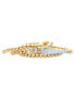 ფოტო #2 პროდუქტის Polished Gold & Blue Bead Stretch Bracelet Set