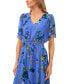 Фото #3 товара Women's Smocked-Waist Flutter-Sleeve Maxi Dress