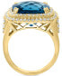 Фото #4 товара Кольцо eFFY London Blue Topaz & Diamond Statement