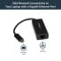 StarTech.com USB-C to Gigabit Ethernet Adapter - Black - Wired - USB - Ethernet - 5000 Mbit/s - Black