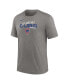 Фото #2 товара Men's Heather Charcoal Chicago Cubs We Are All Tri-Blend T-shirt