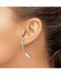 ფოტო #3 პროდუქტის Stainless Steel Polished Twisted Earrings