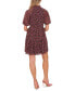 Фото #2 товара Women's Short Sleeve Tiered Ruffle Neck Dress
