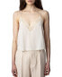 Фото #1 товара Zadig & Voltaire Christy Crop Silk Shirt Women's