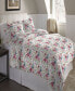Фото #1 товара Rose Floral Superior Weight Cotton Flannel Duvet Cover Set, King/California King