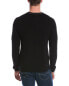 Фото #2 товара Qi Cashmere Contrast Trim Cashmere Sweater Men's Black M