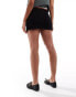 Фото #2 товара Bershka ruched side mini skort in black