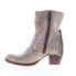Bed Stu Iris F393015 Womens Gray Leather Slip On Ankle & Booties Boots