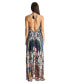 Фото #3 товара Платье макси La Moda Clothing с тропическим принтом на шею для женщин