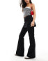 Фото #1 товара Stradivarius flare trouser with skirt in black