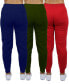 Women's Loose-Fit Fleece Jogger Sweatpants-3 Pack BK-CH-HG, 2XL - фото #7