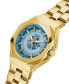 ფოტო #4 პროდუქტის Women's Date Quartz Gold-Tone Stainless Steel Watch 34mm