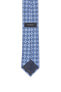 ZEGNA 288831 Men's Geometric Silk Tie blue