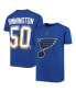 Фото #1 товара Big Boys Jordan Binnington Royal St. Louis Blues Player Name and Number T-shirt