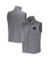 ფოტო #1 პროდუქტის Men's NFL x Darius Rucker Collection by Gray Carolina Panthers Polar Fleece Full-Zip Vest
