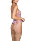 Фото #3 товара Women’s 1PC Lingerie Bodysuit Patterned with Mesh Lace and Bow Accents.