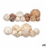 Фото #1 товара Set of Decorative Balls Белый Коричневый (12 штук)