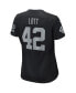 Фото #2 товара Women's Ronnie Lott Black Las Vegas Raiders Game Retired Player Jersey