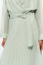 Фото #4 товара Платье из блестящей ткани с плиссировкой ZARA