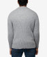 Фото #2 товара Men's Ribbed Mock Neck Quarter-Zip Sweater