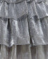 Juniors' Strapless Belted Tiered Dress