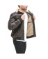 Фото #6 товара Men's Sherpa Lined Faux Leather Aviator Bomber