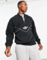 Фото #1 товара adidas Originals adicolor Next half zip sweatshirt in black