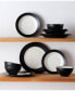 Фото #7 товара Набор посуды Noritake Colorwave Rim 12 предметов для обеда, комплект на 4 персоны, создан для Macy's.