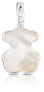 Silver bear pendant with mother of pearl 215434520