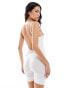 Фото #2 товара Magic Bodyfashion soft shaping low back bodysuit with short detail in white