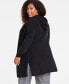 ფოტო #3 პროდუქტის Plus Size Hooded 100% Cashmere Cardigan, Created for Macy's