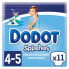 Disposable nappies Dodot Splashers 4-5 9-15 kg (11 Units)