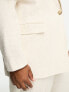 Simply Be linen look blazer in stone