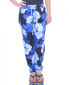 Фото #1 товара Calvin Klein Women's Tapered Drawstring Floral Pants Blue Size XS