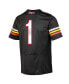 Men's #1 Black Maryland Terrapins Replica Football Jersey